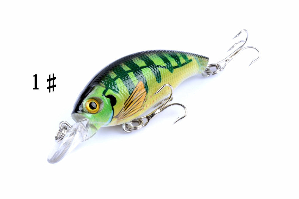 4x 7.5cm Popper Crank Bait Fishing Lure Lures Surface Tackle Saltwater