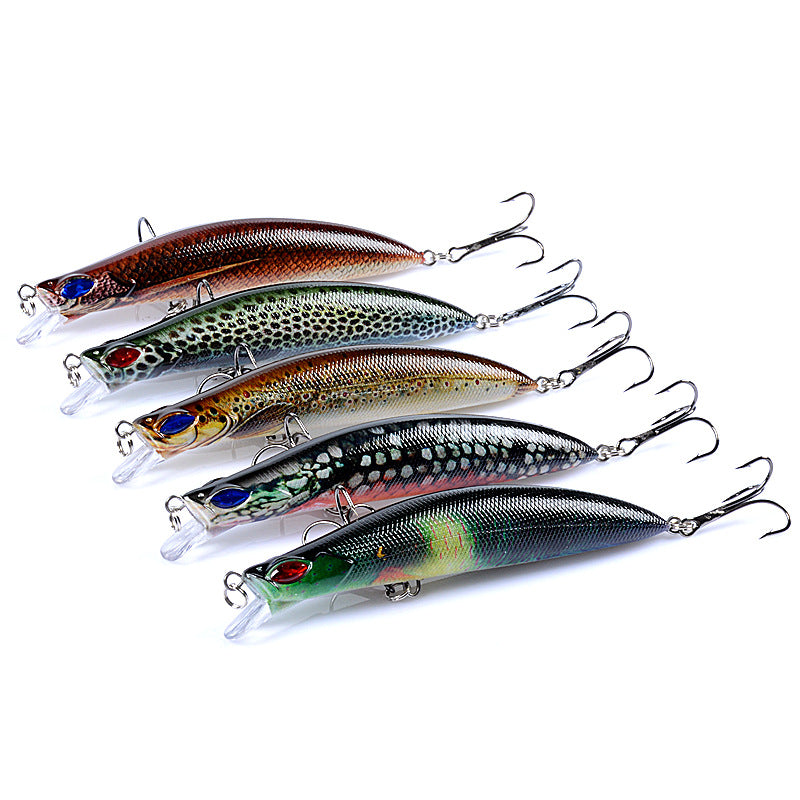 5X Popper Poppers 12.3cm Fishing Lure Lures Surface Tackle Fresh Saltwater