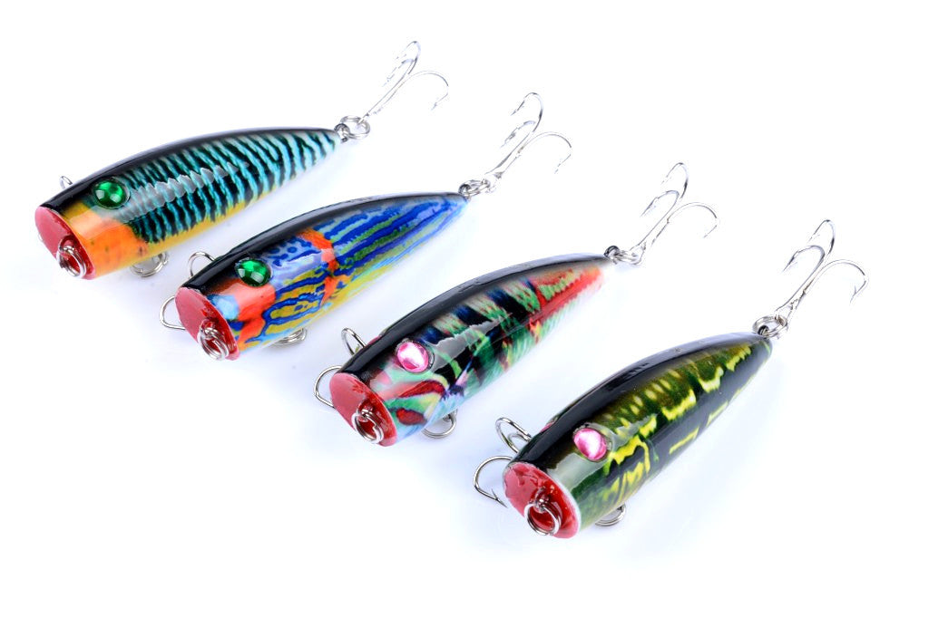 4X 6.8cm Popper Poppers Fishing Lure Lures Surface Tackle Saltwater