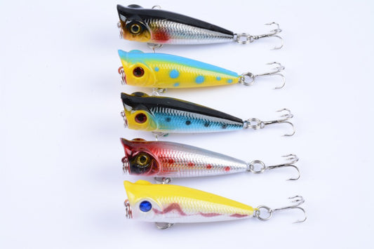 5X 5cm Popper Poppers Fishing Lure Lures Surface Tackle Fresh Saltwater