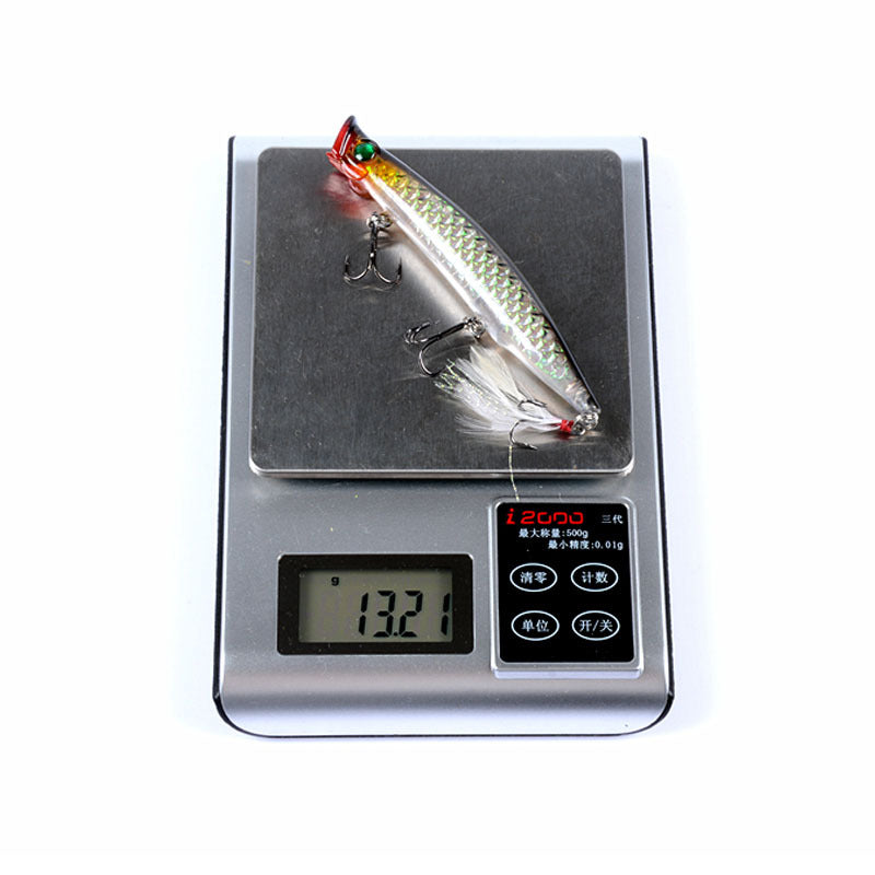 6x Popper Poppers 11.7cm Fishing Lure Lures Surface Tackle Fresh Saltwater