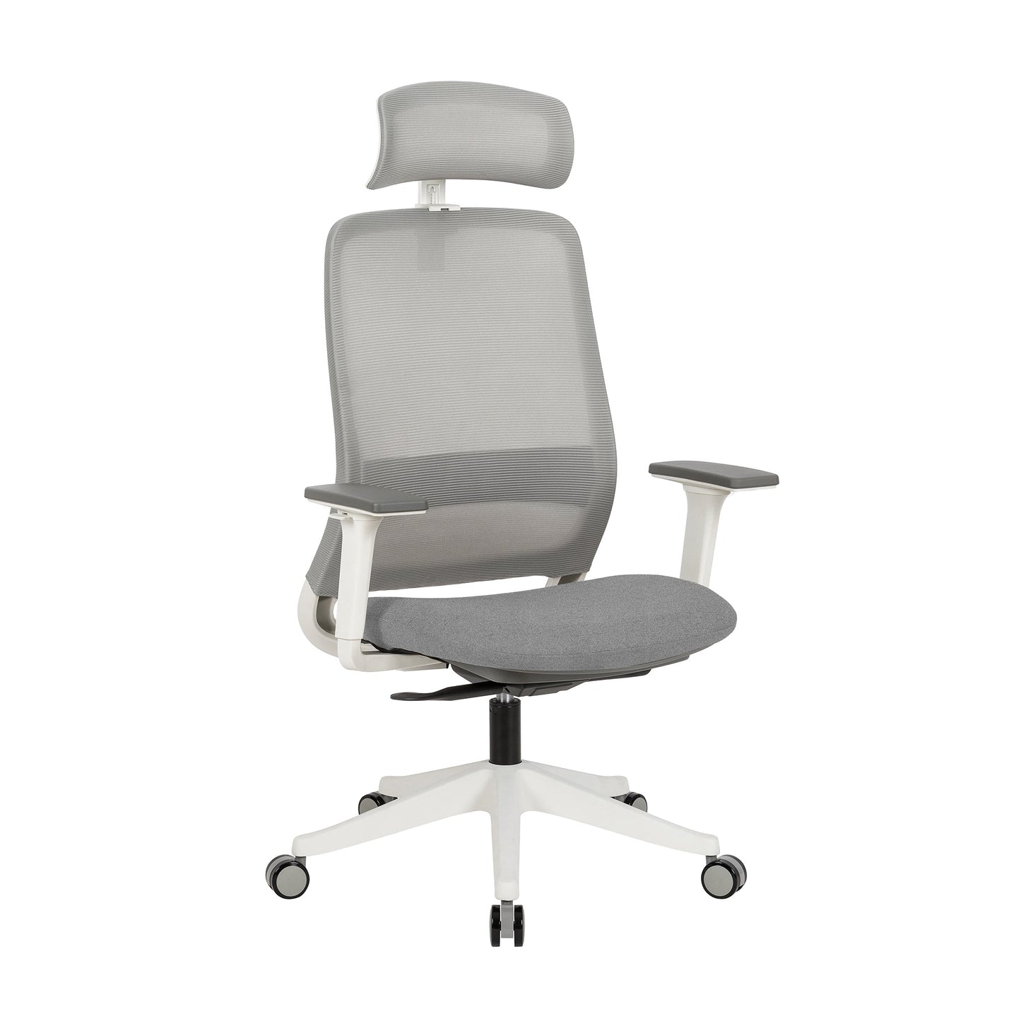 Carlie High Back Molded Foam Seat Ergonomic Office Chair In Grey