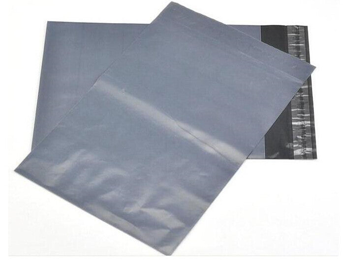 50 Pack - 400x300 mm GREY PLASTIC MAILING SATCHEL COURIER BAG POLY POSTAGE SHIPPING POST SELF SEAL