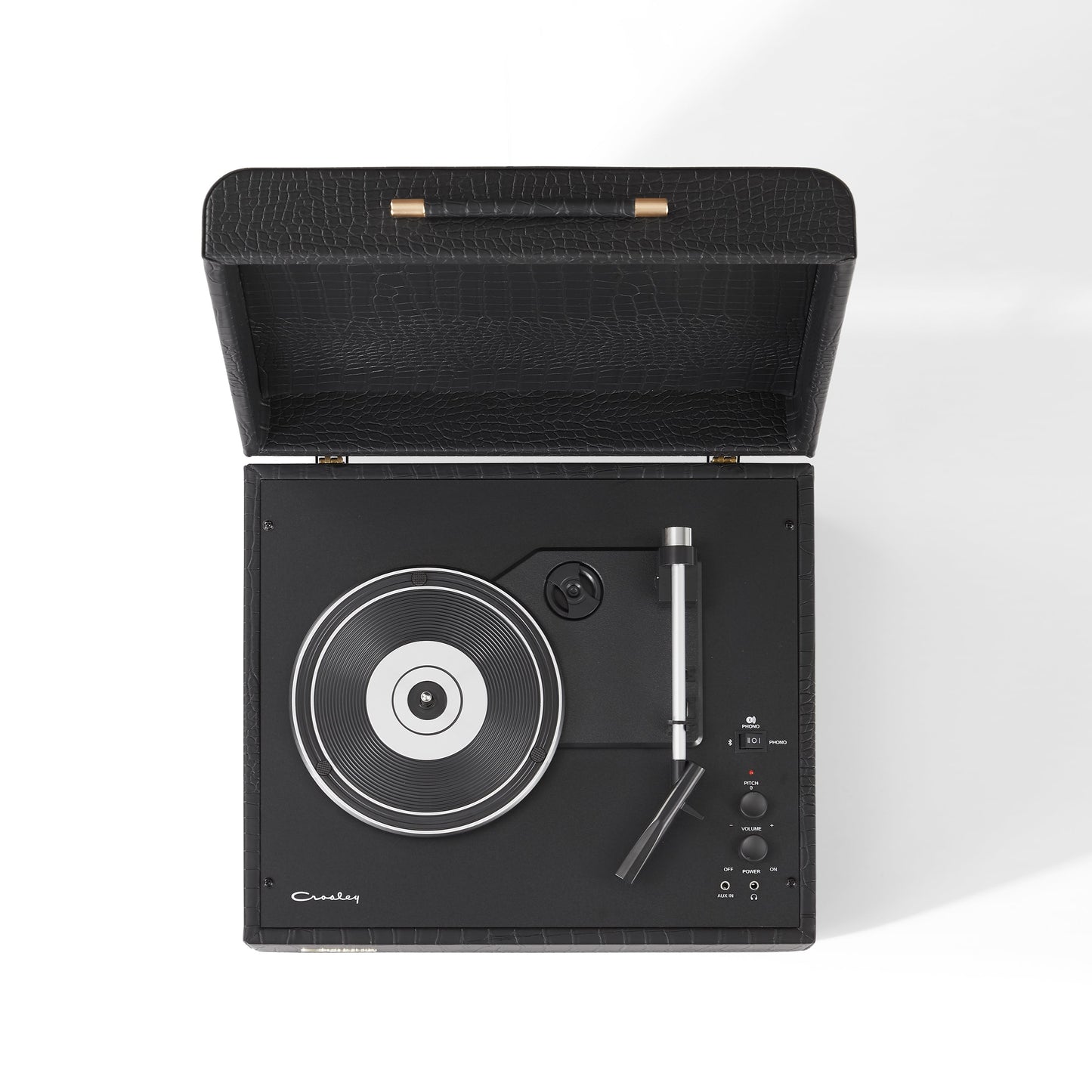 Crosley Mercury Turntable - Black + Bundled Crosley Record Storage Crate