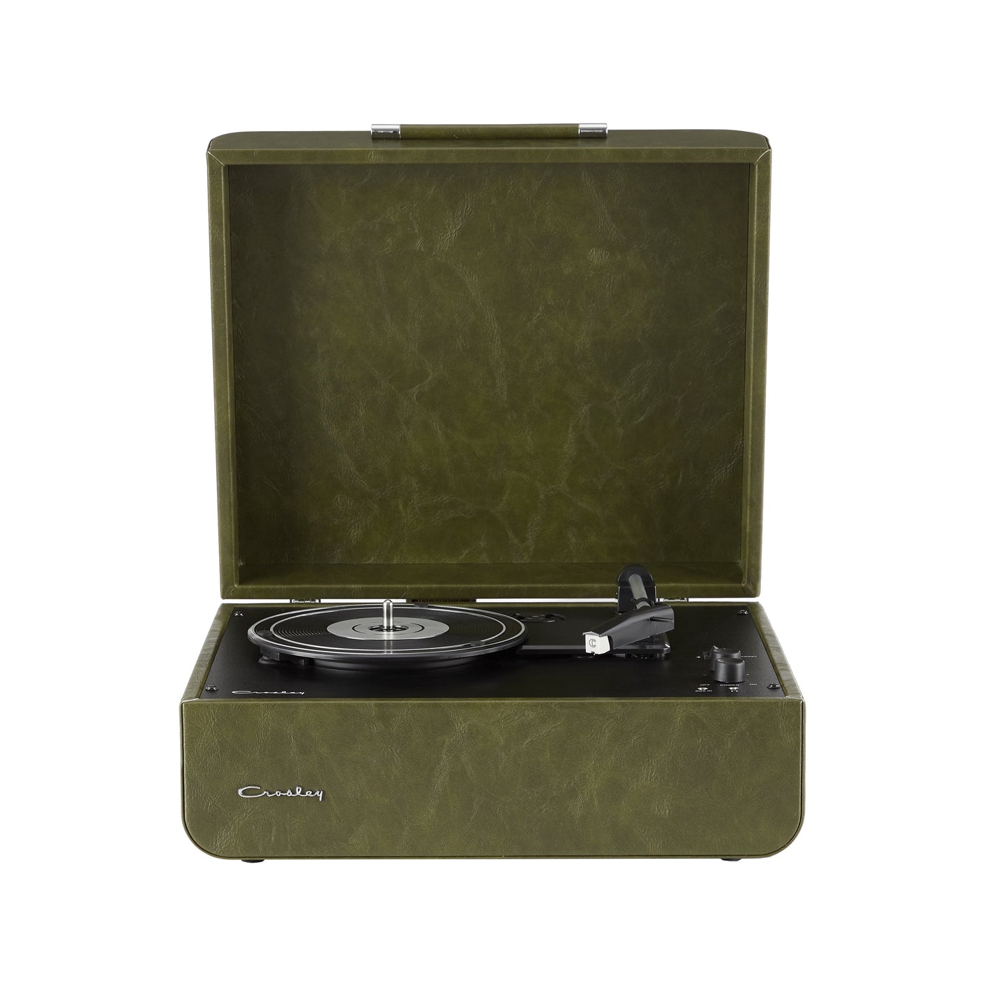 Crosley Mercury Turntable - Green + Bundled Crosley Record Storage Display Stand