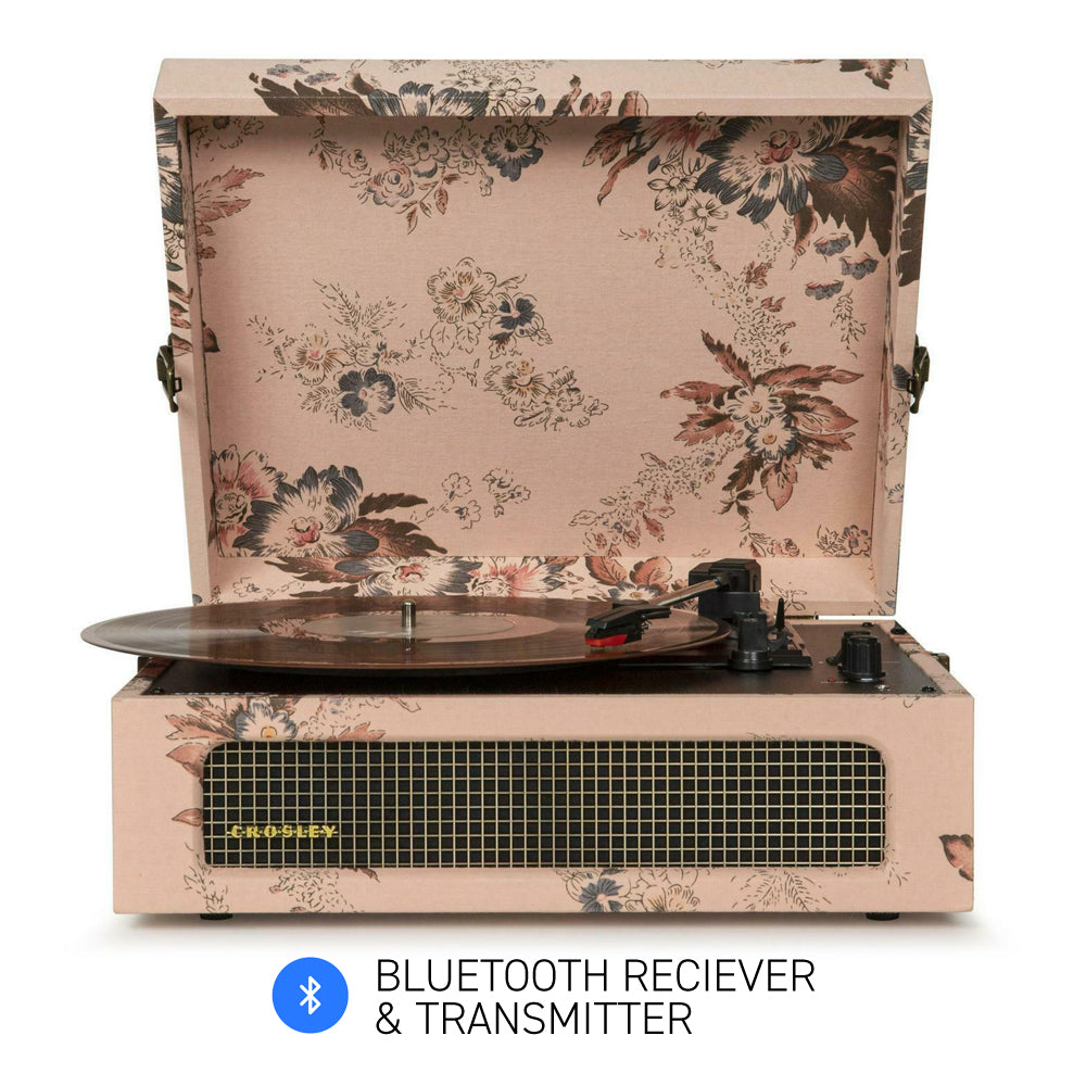 Crosley Voyager Floral - Bluetooth Portable Turntable