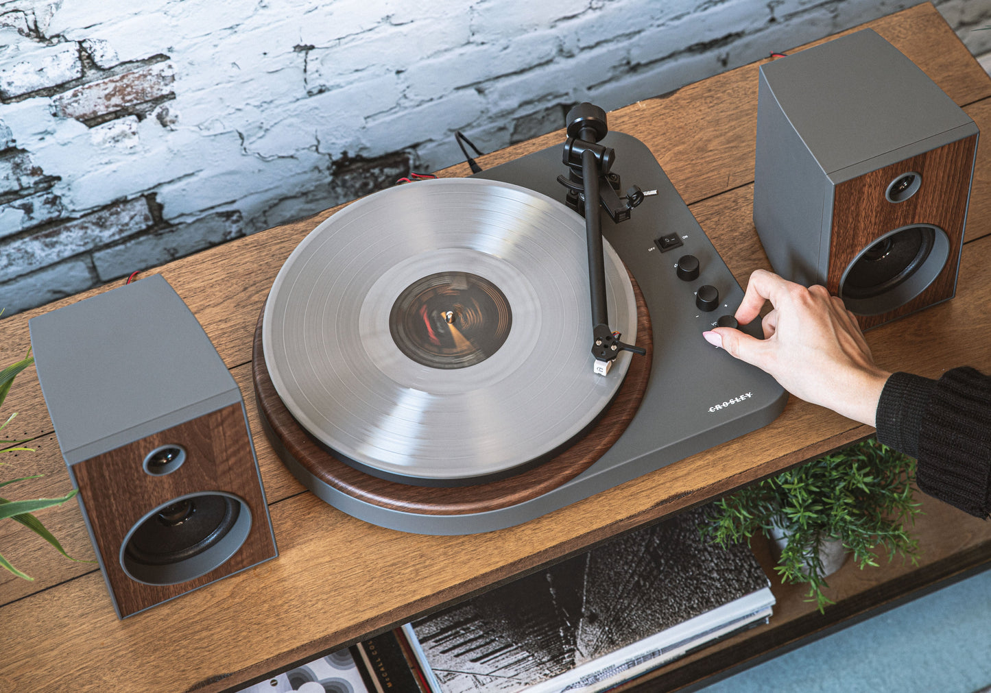 Crosley T160 Shelf System - Grey