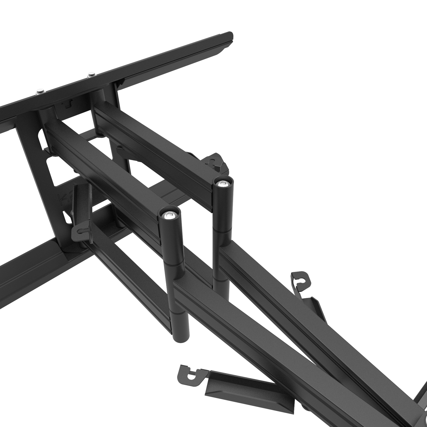 Kanto PDX650SG Stainless Steel Outdoor Full Motion TV Mount for 37" to 75" TVs, Black