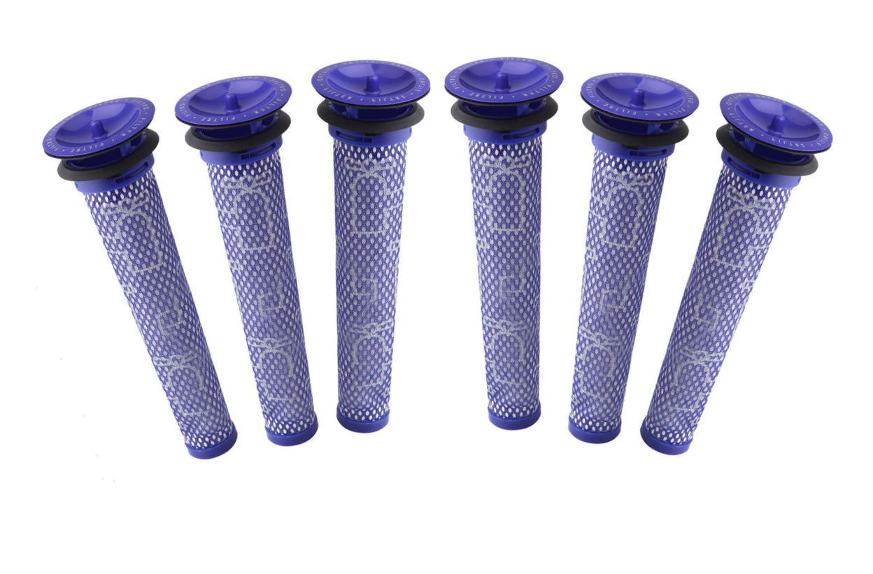 6 x Filters for DYSON V6, V7, V8,  DC58, DC59, DC61, DC62 stickvac