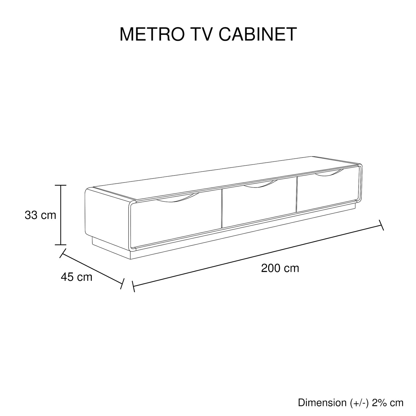 TV Cabinet with 3 Storage Drawers With High Glossy Assembled Entertainment Unit in Black & White colour