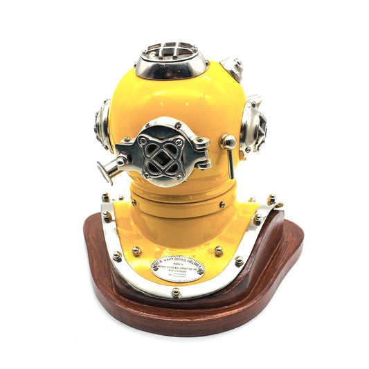 US Navy Mark V Diving Helmet Miniature 230mm - Yellow