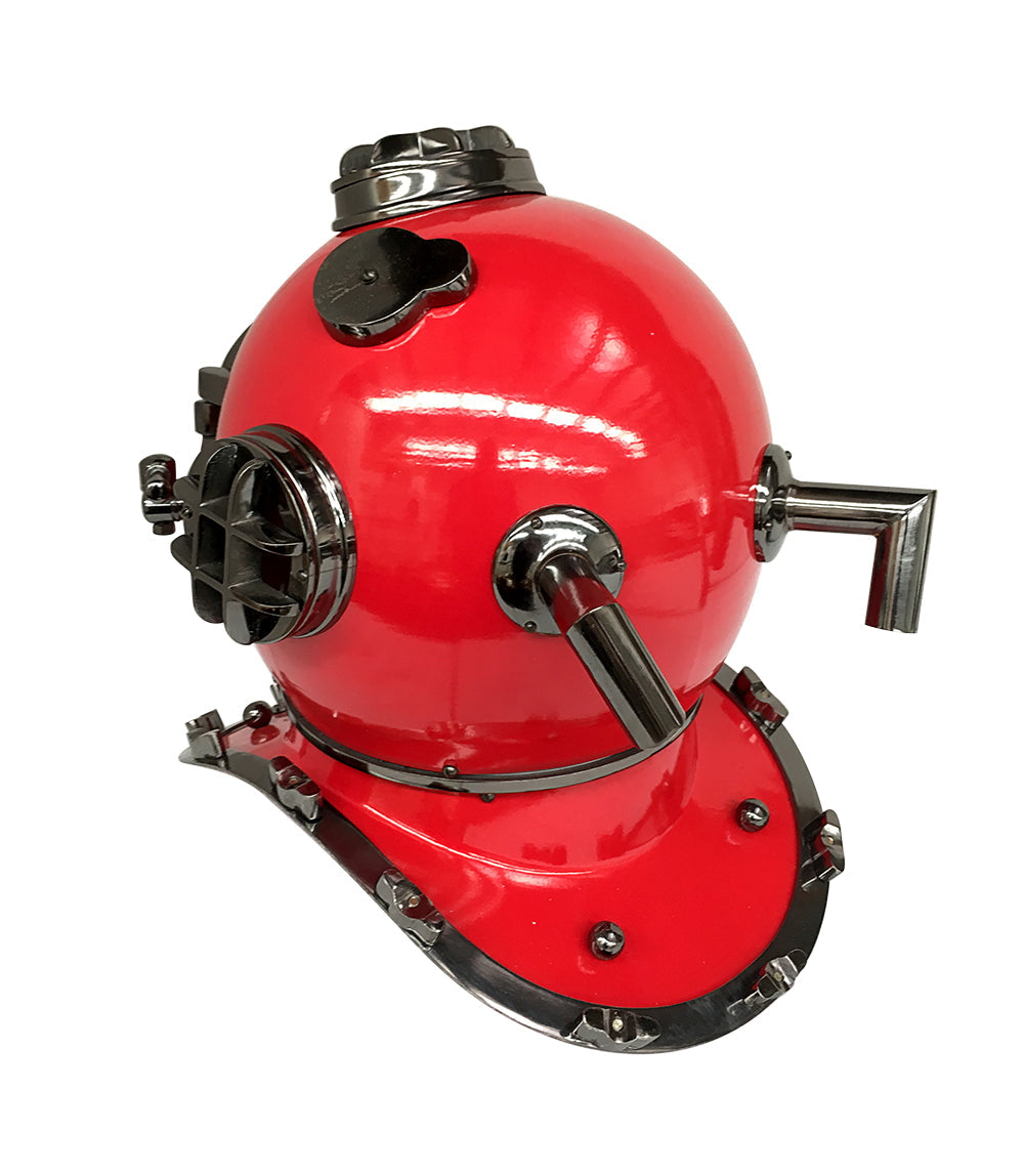 US Navy Mark V Diving Helmet – Red