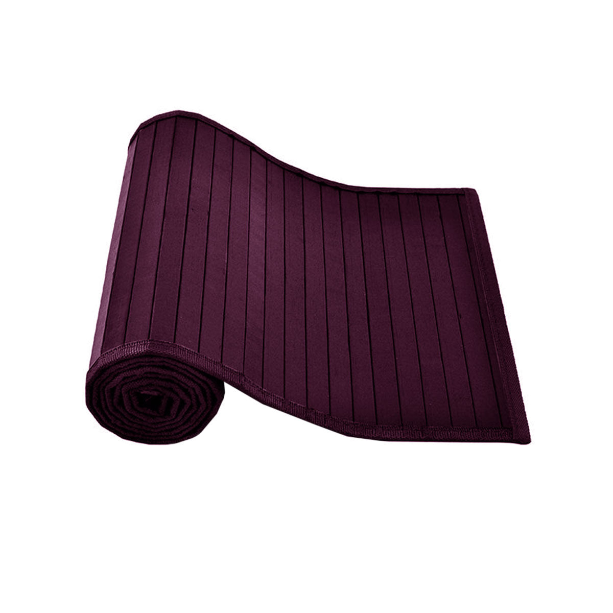 Broad Slat Bamboo Table Runner 140 x 33cm Purple