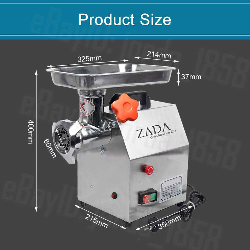 1.63HP Commercial Meat Mincer – Electric Grinder & Sausage Maker Filler, 1200W