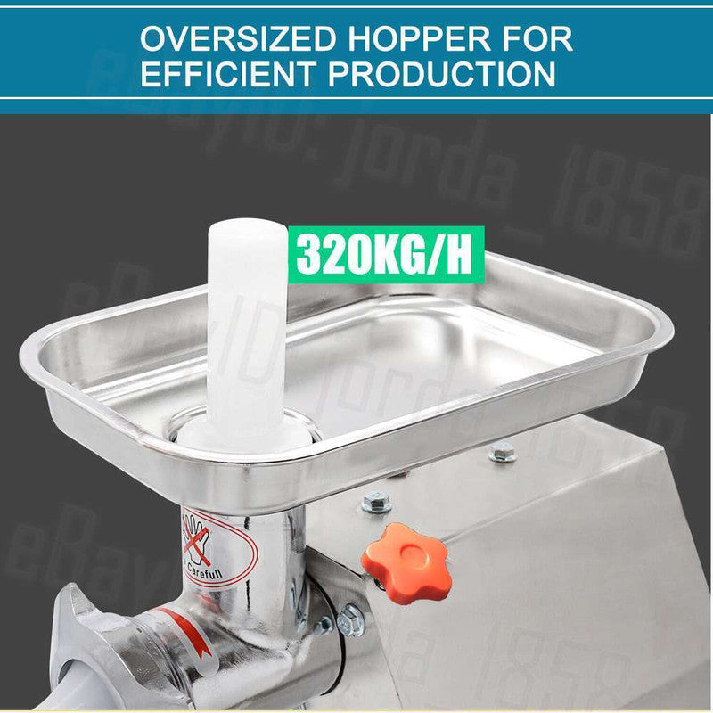 1.63HP Commercial Meat Mincer – Electric Grinder & Sausage Maker Filler, 1200W