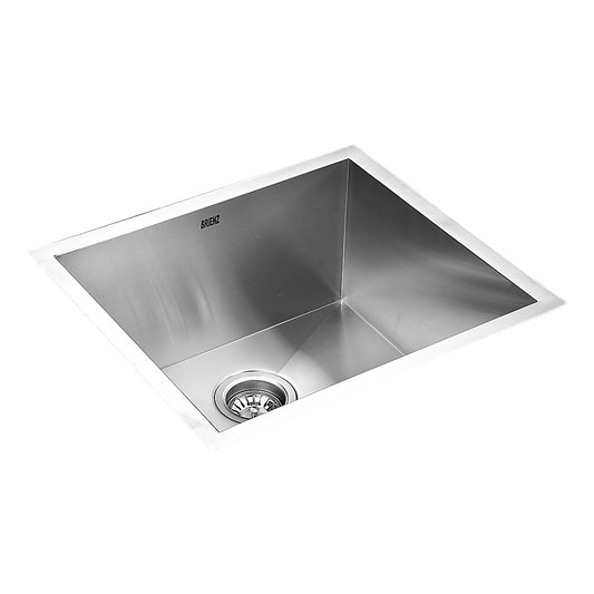 510x450mm Handmade Stainless Steel Undermount / Topmount Kitchen Laundry Sink with Waste