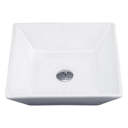 Bathroom Ceramic Rectangular Above Countertop Basin for Vanity