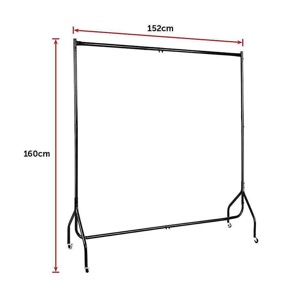 300LBS Heavy Duty Clothing Garment Rail Rack Hanger