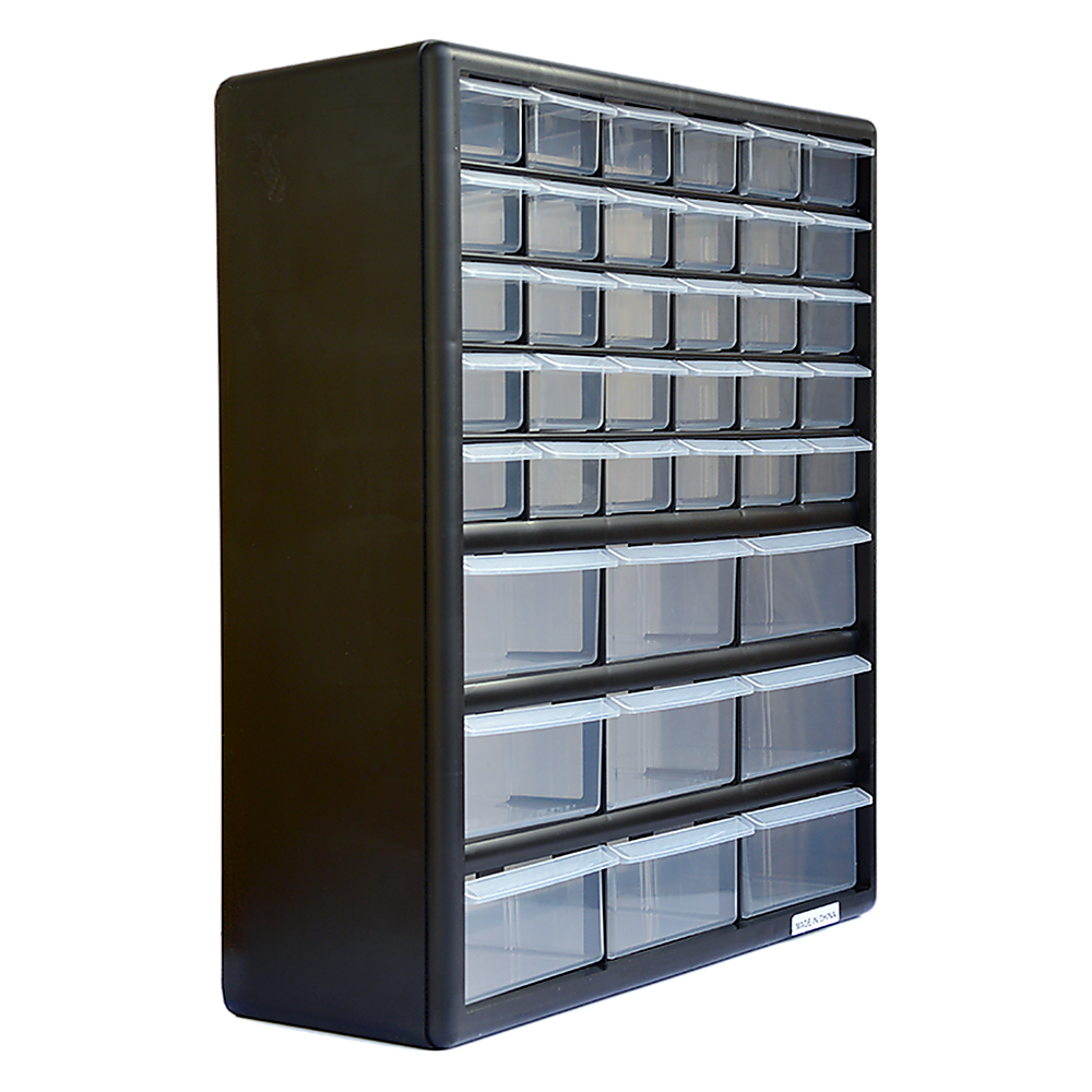 Storage Cabinet Drawers 39 Plastic Tool Box Containers Organiser Cupboard