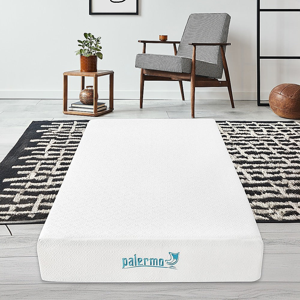 Palermo King Single 25cm Gel Memory Foam Mattress - Dual-Layered - CertiPUR-US Certified