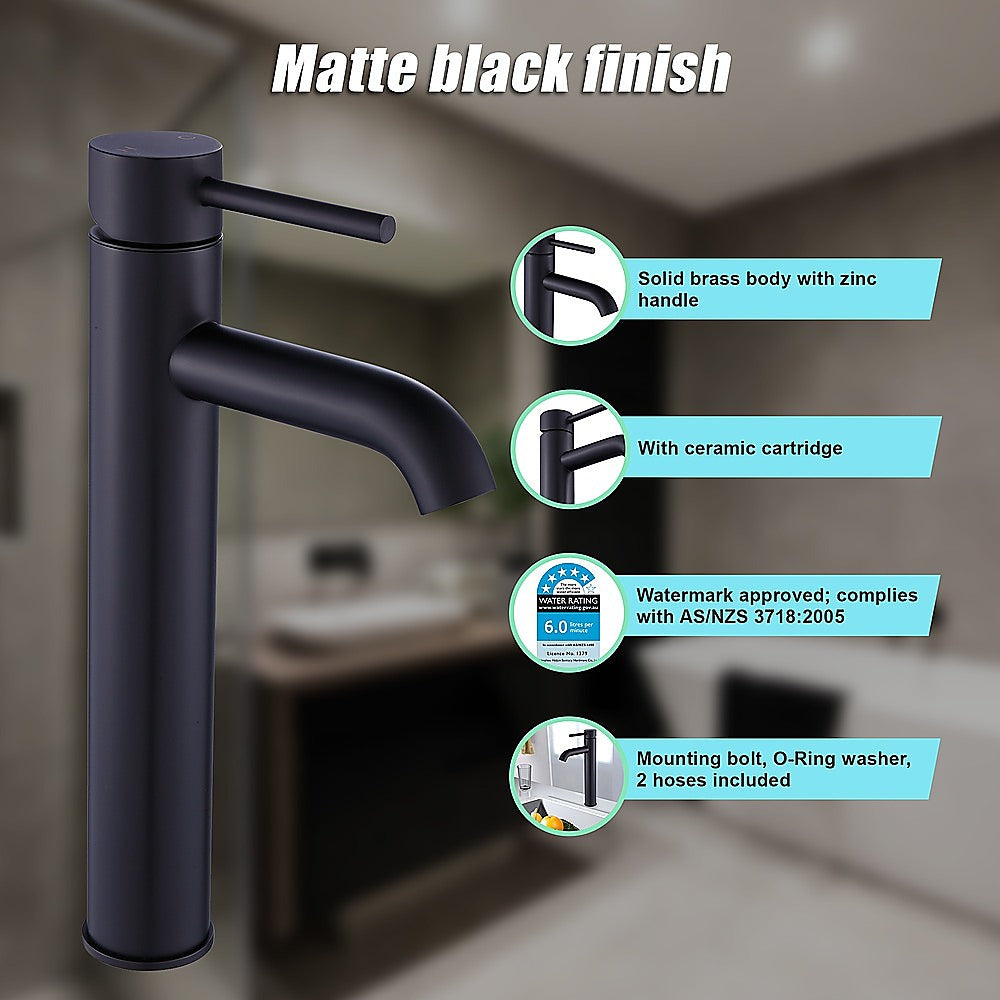 Tall Basin Mixer Tap Faucet -Kitchen Laundry Bathroom Sink