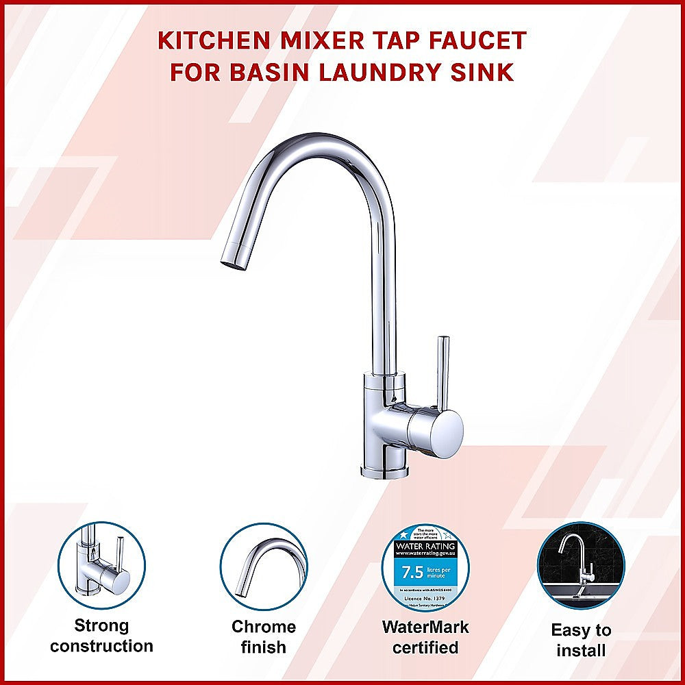 Kitchen Mixer Tap Faucet for Basin Laundry Sink