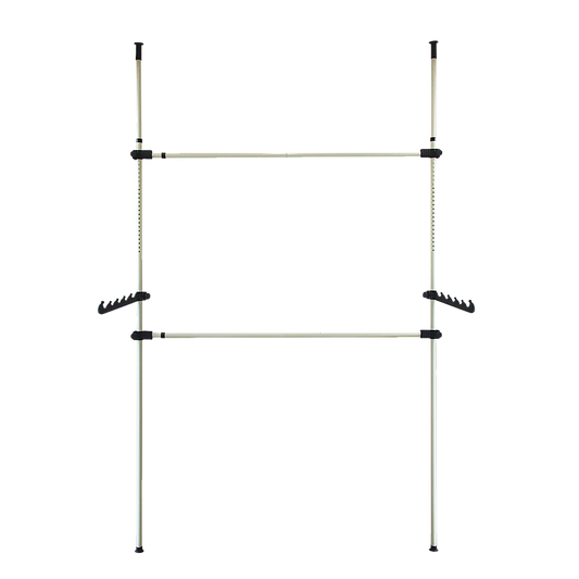 Heavy Duty Adjust Clothes Rail Storage Garment Shelf Hanging Display Stand Rack