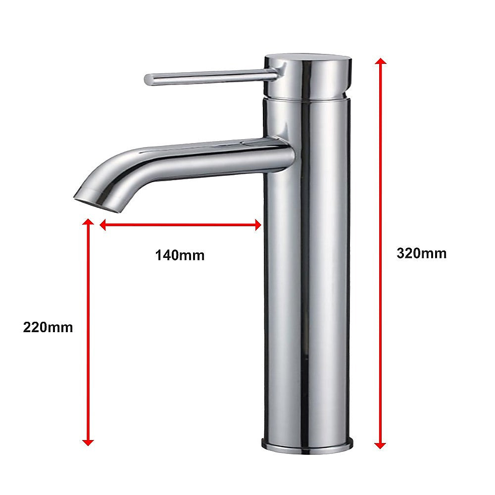 Tall Basin Mixer Tap Faucet -Kitchen Laundry Bathroom Sink