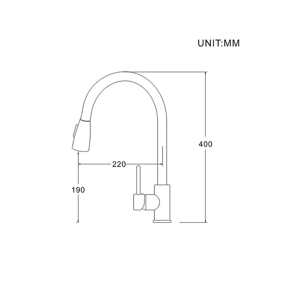 Basin Mixer Pull-Down Tap Faucet -Kitchen Laundry Bathroom Sink