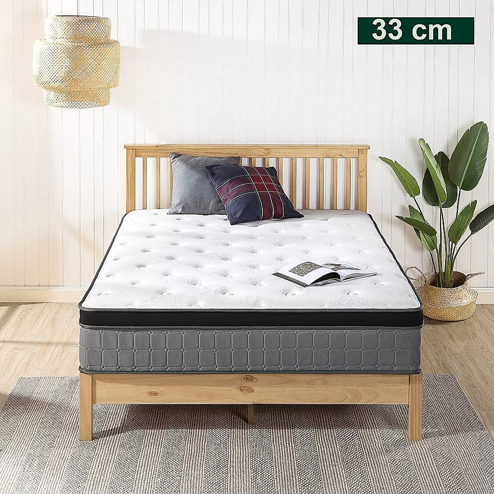 Mattress Queen Euro Top Pocket Spring Motion Isolation CertiPUR-US Certified