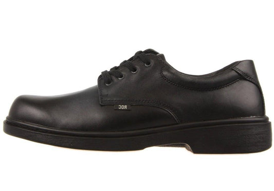 ROC SHOES Boy's STROBE-Y School Black Shoe 1US