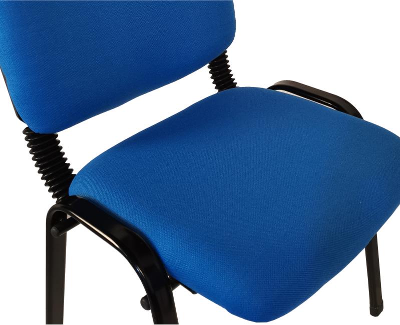 NNECN Stackable Office Conference Visitor and Community Chairs (Set of 7-Blue)