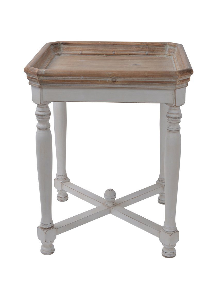 SHABBY SQUARE SIDE TABLE