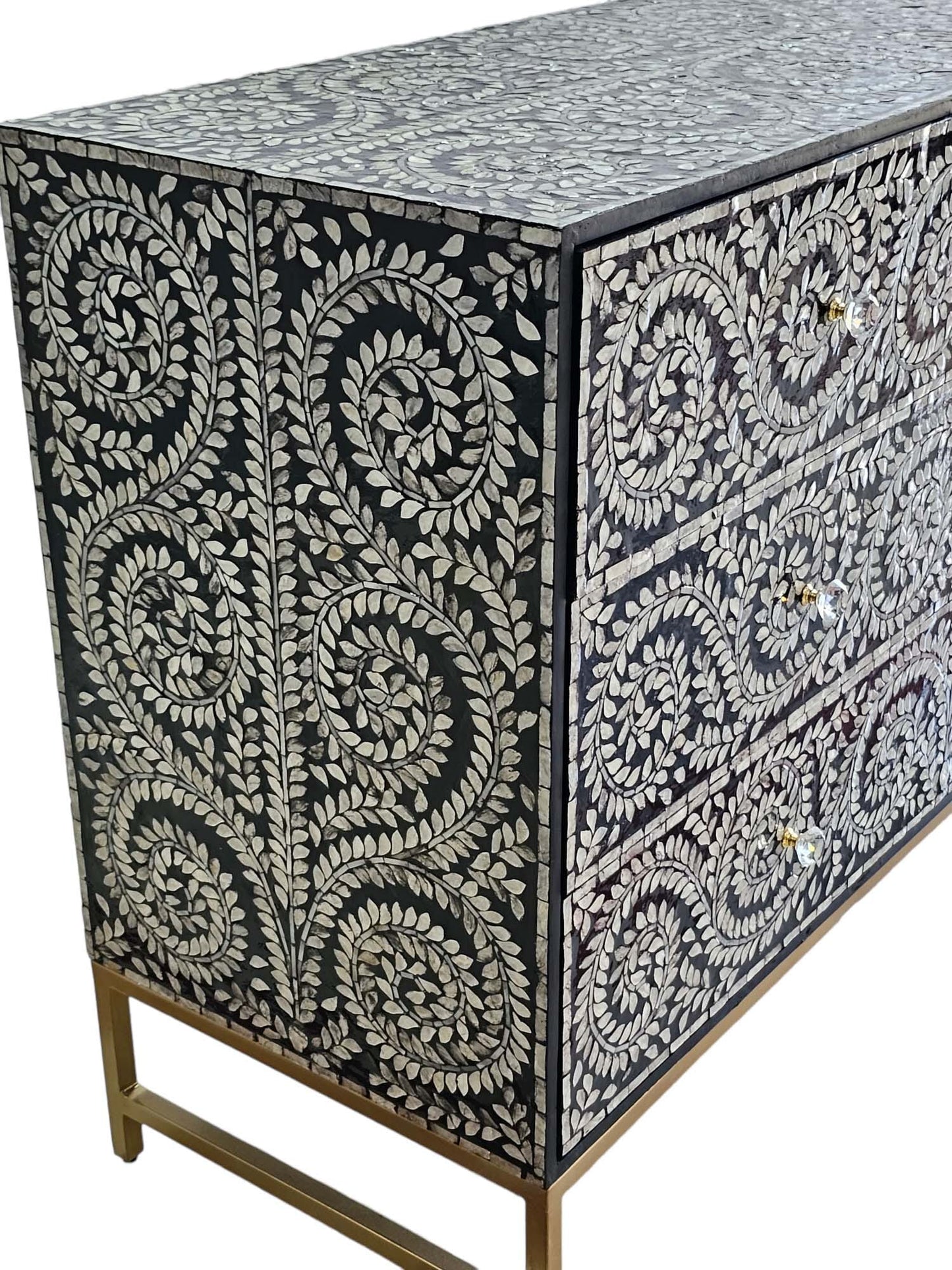 MOTHER OF PEARL ENCHANTING VINE CHEST OF DRAWERS