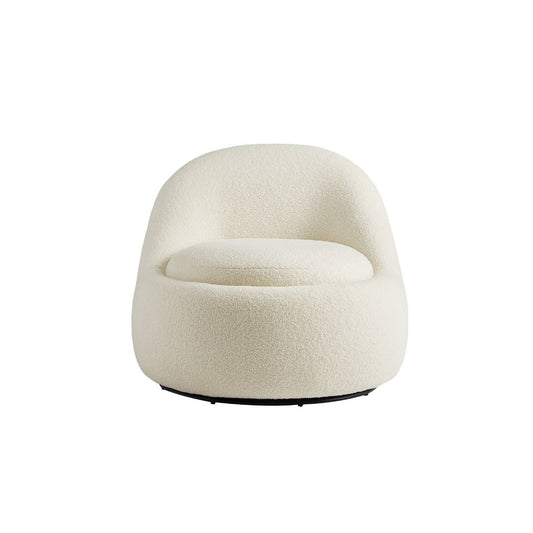 Anda Modern Boucle Fabric Swivel Chair