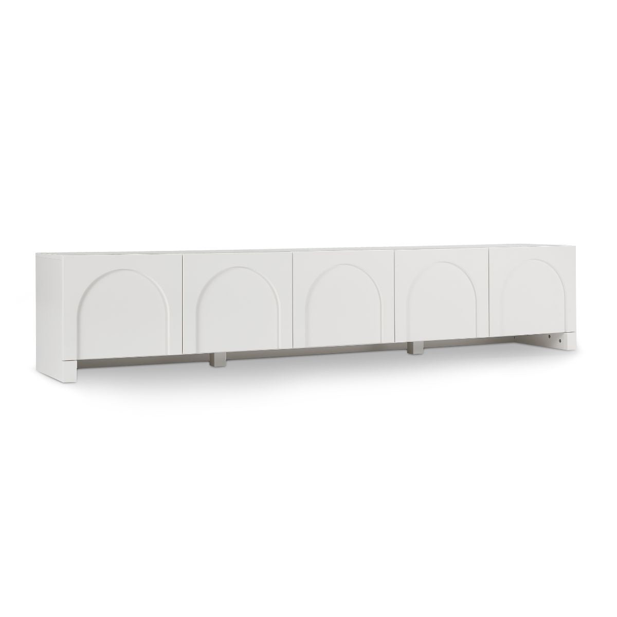 Dome White TV Unit