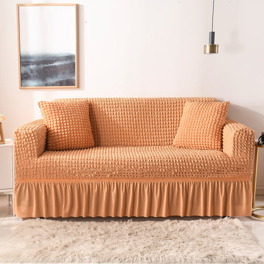 Elastic sofa cover orange (190-230cm)