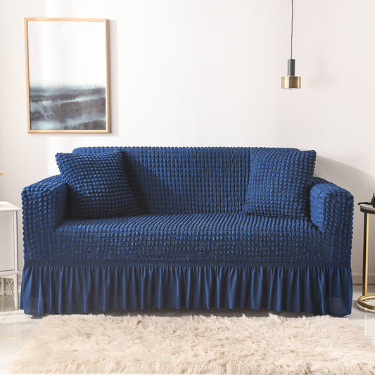 Elastic sofa cover blue (305-360cm)