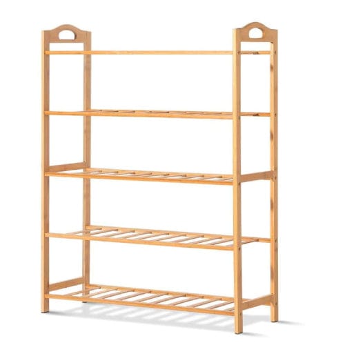 5 Tier Bamboo Shoe Rack