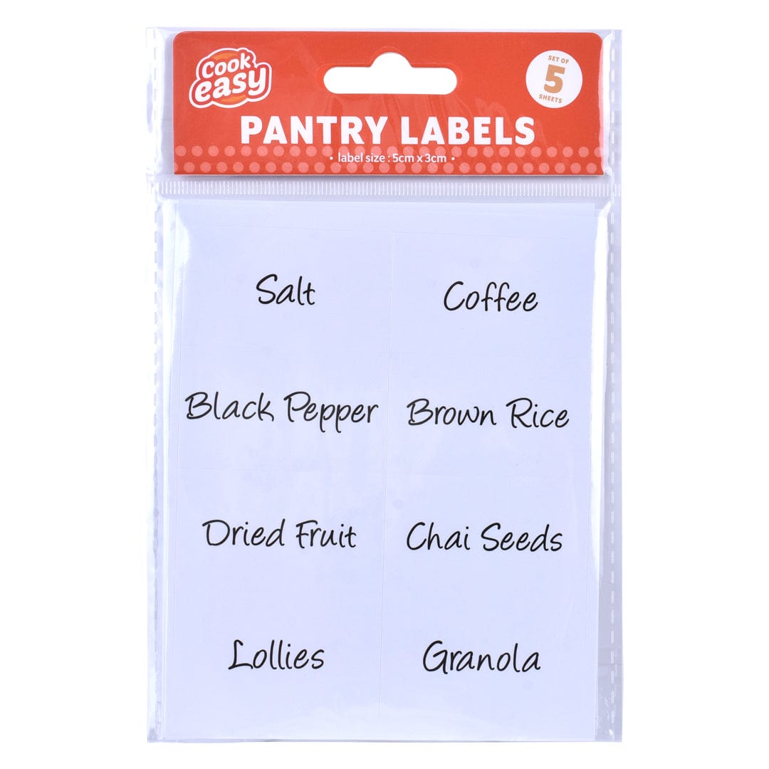 Cook Easy 40pc Pantry Label Stickers