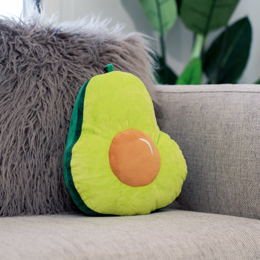 2 Ways Reversible Microfibre Travel Pillow-Avocado/Watermelon