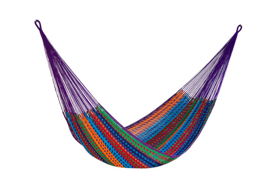 Outdoor undercover cotton Mayan Legacy hammock Family size Colorina