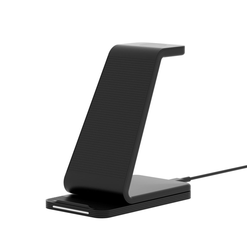 Devanti 3 in 1 Wireless Charger Dock 15W Fast Charging Stand