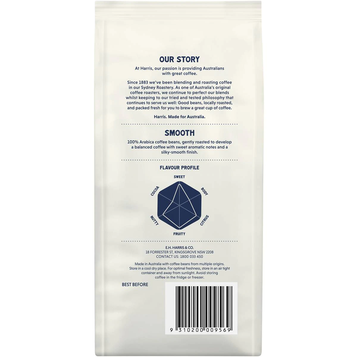 Harris Coffee Ground Smooth 200g