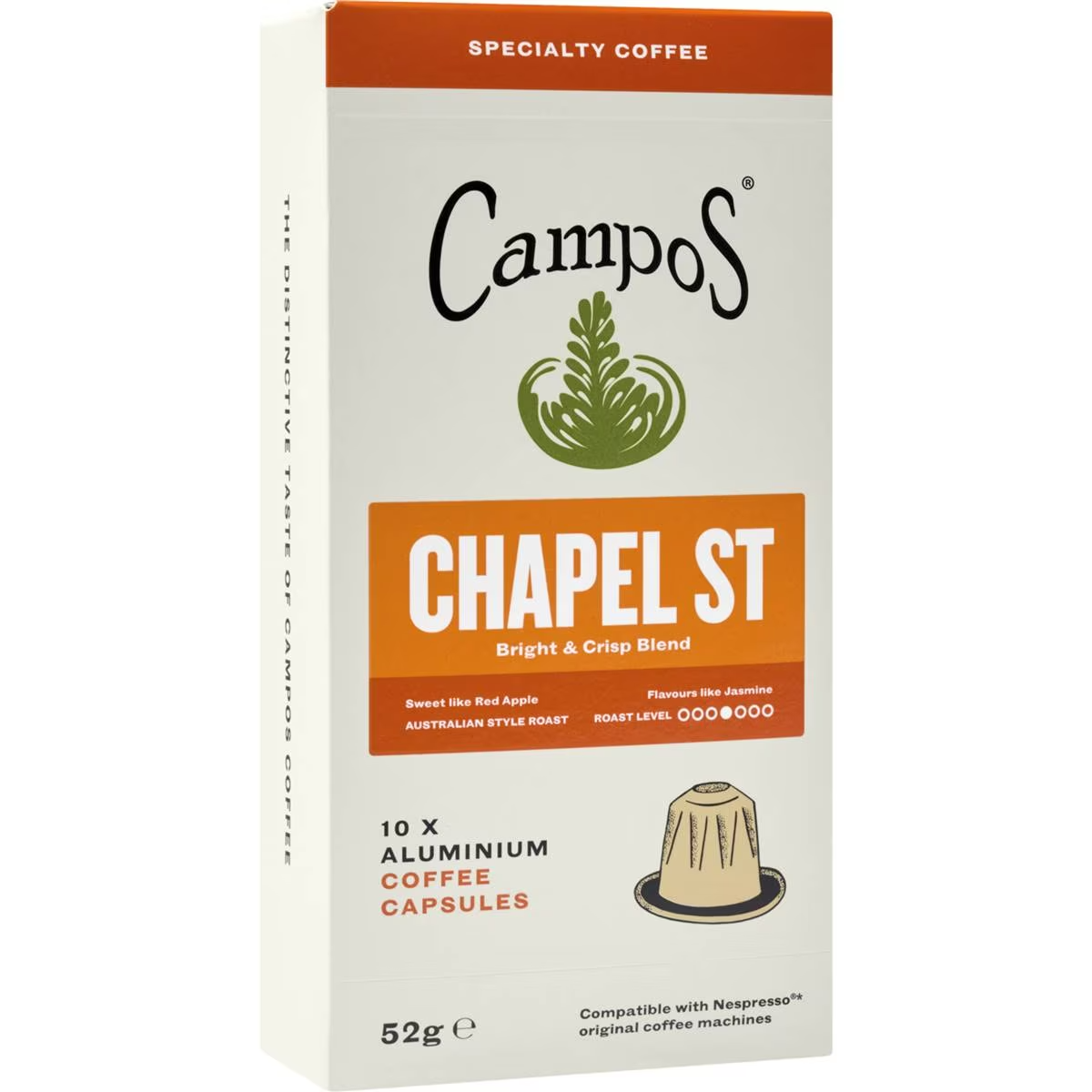 Campos Chapel Street Coffee Capsules 10 Pack