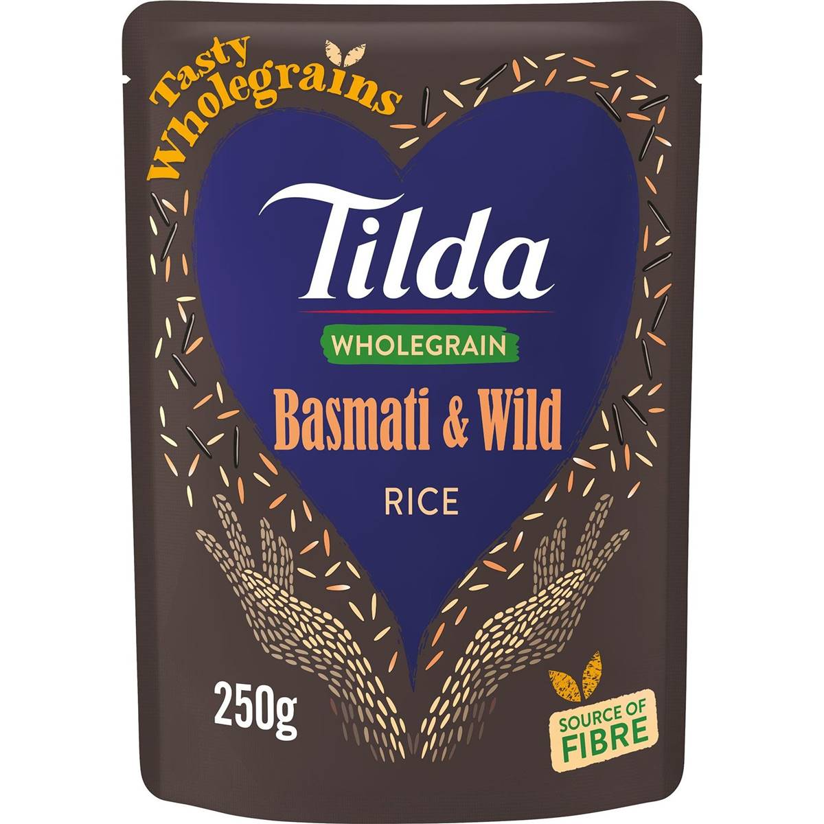 Tilda Brown Basmati & Wild Rice Wholegrain Rice 250g