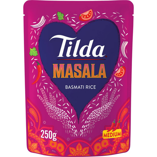 Tilda Masala Basmati Rice Medium 250g