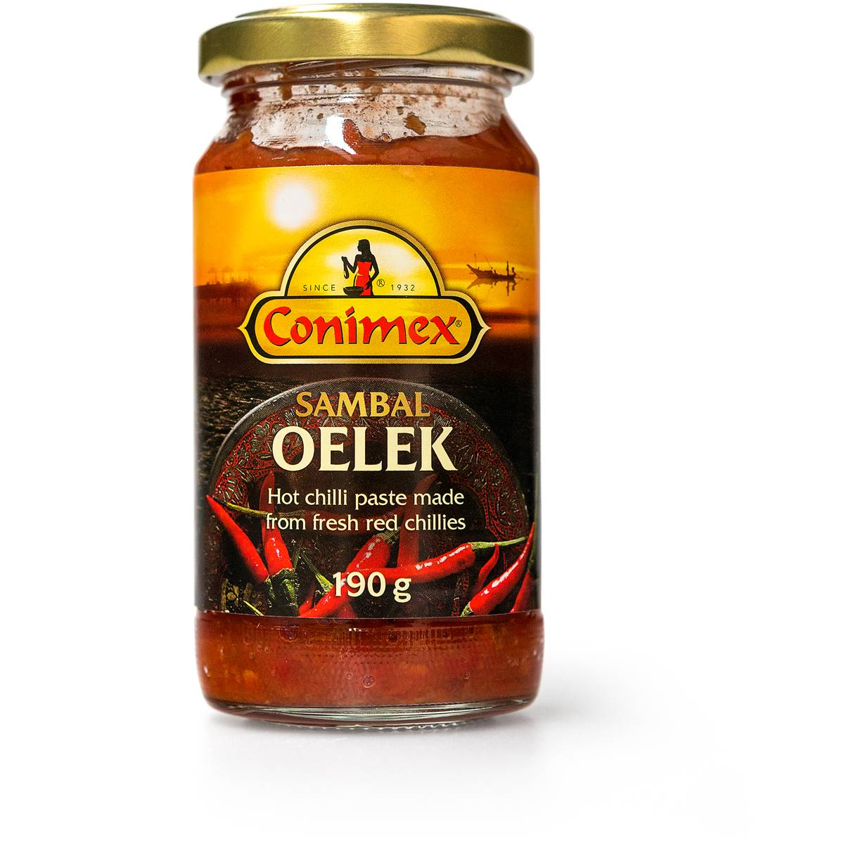 Conimex Sambal Oelek Paste Hot Chilli 190g