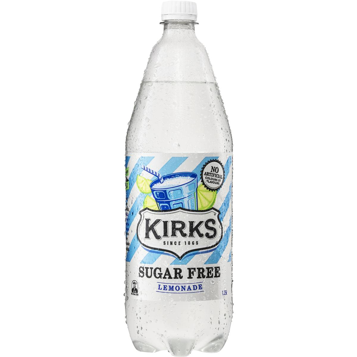 Kirks Sugar Free Lemonade Soft Drink Bottle 1.25l