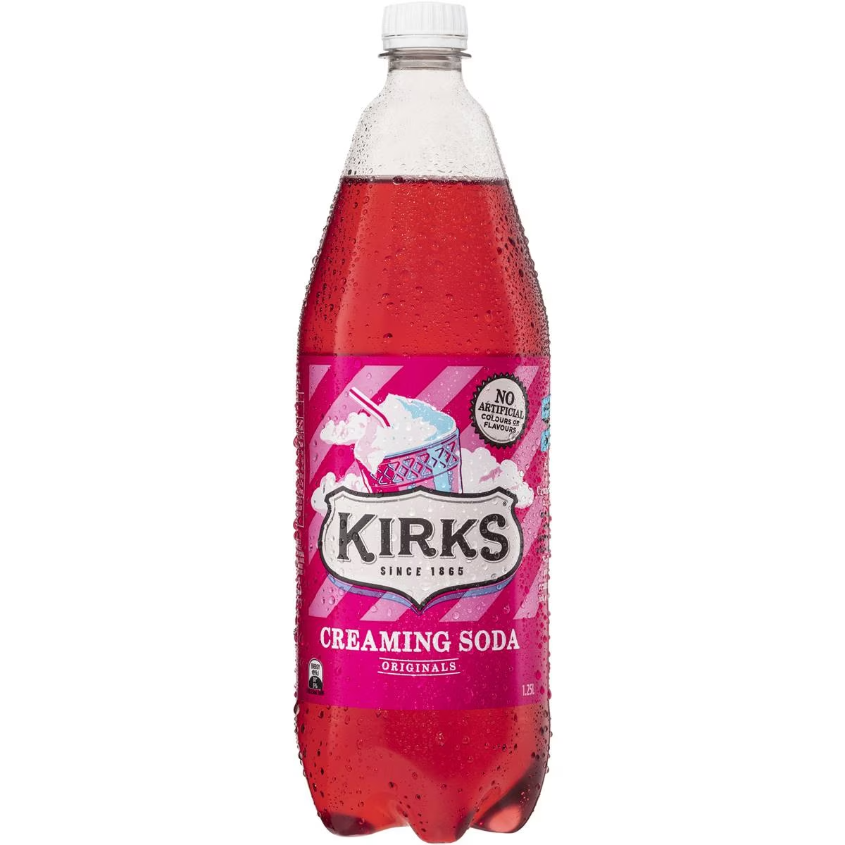 Kirks Creaming Soda Soft Drink Bottle 1.25l